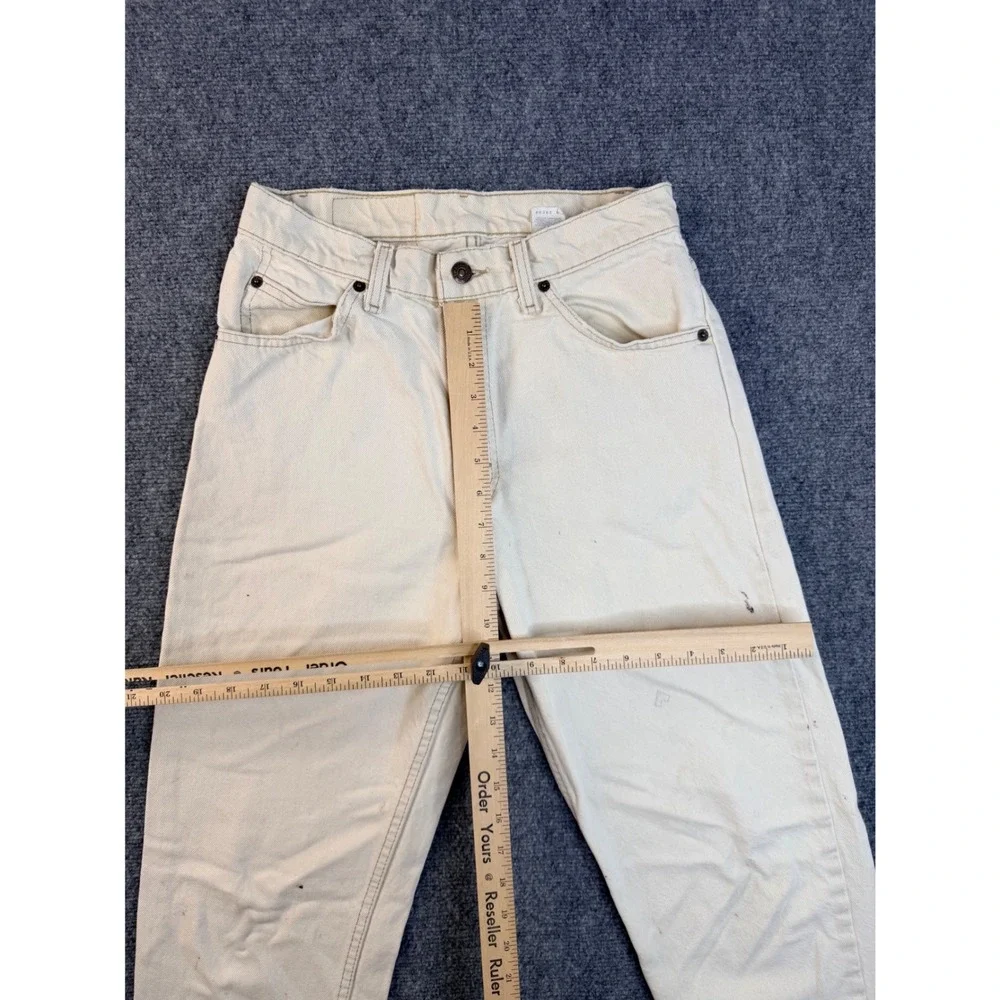 Vintage‎ Levis 550 Mens 30x32 White Jeans Relaxed Fit Tapered Leg USA Made 90s